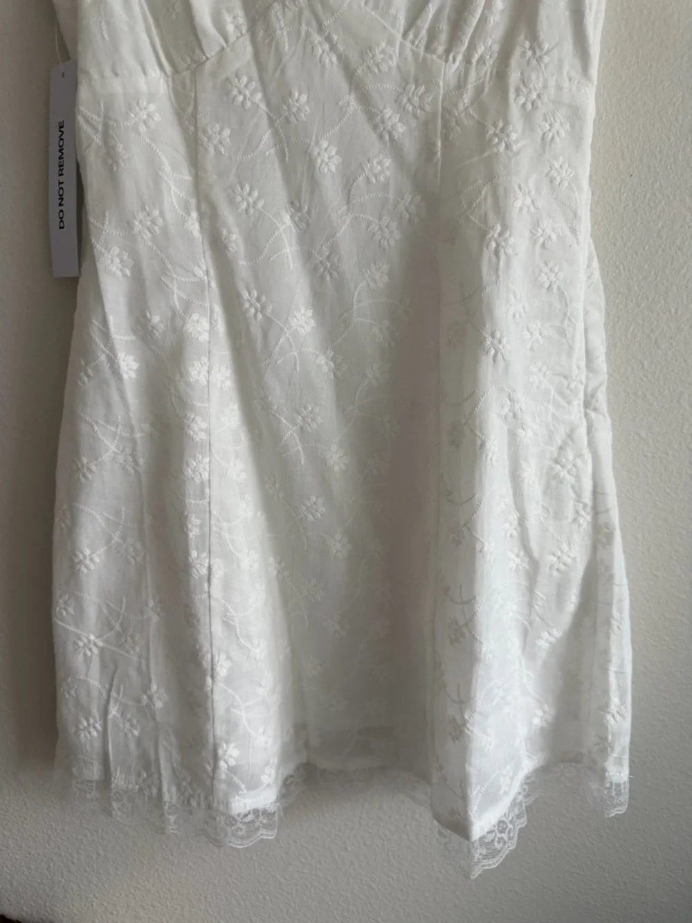 Princess Polly Gimmie Mini Dress in White - Delicate Embroidered Slip - Picture 5 of 9
